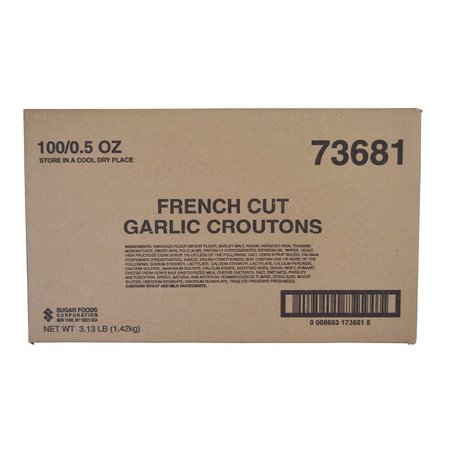 FRESH GOURMET Single Serve French Garlic Croutons .5 oz., PK100 73681